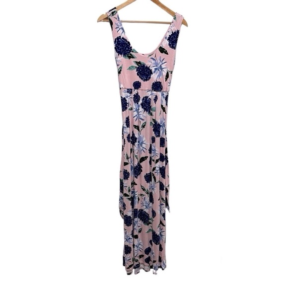 A PEA IN THE POD Floral Jersey Knit Maternity Maxi Dress Size Medium - Picture 1 of 10